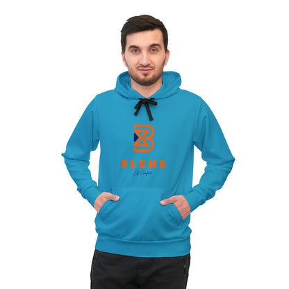 Athletic Hoodie — Blue Performance Logo Pullover