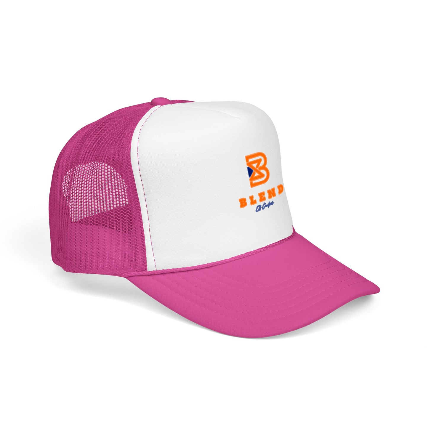 Blend Coffee Logo Trucker Hat — Foam Mesh Cap
