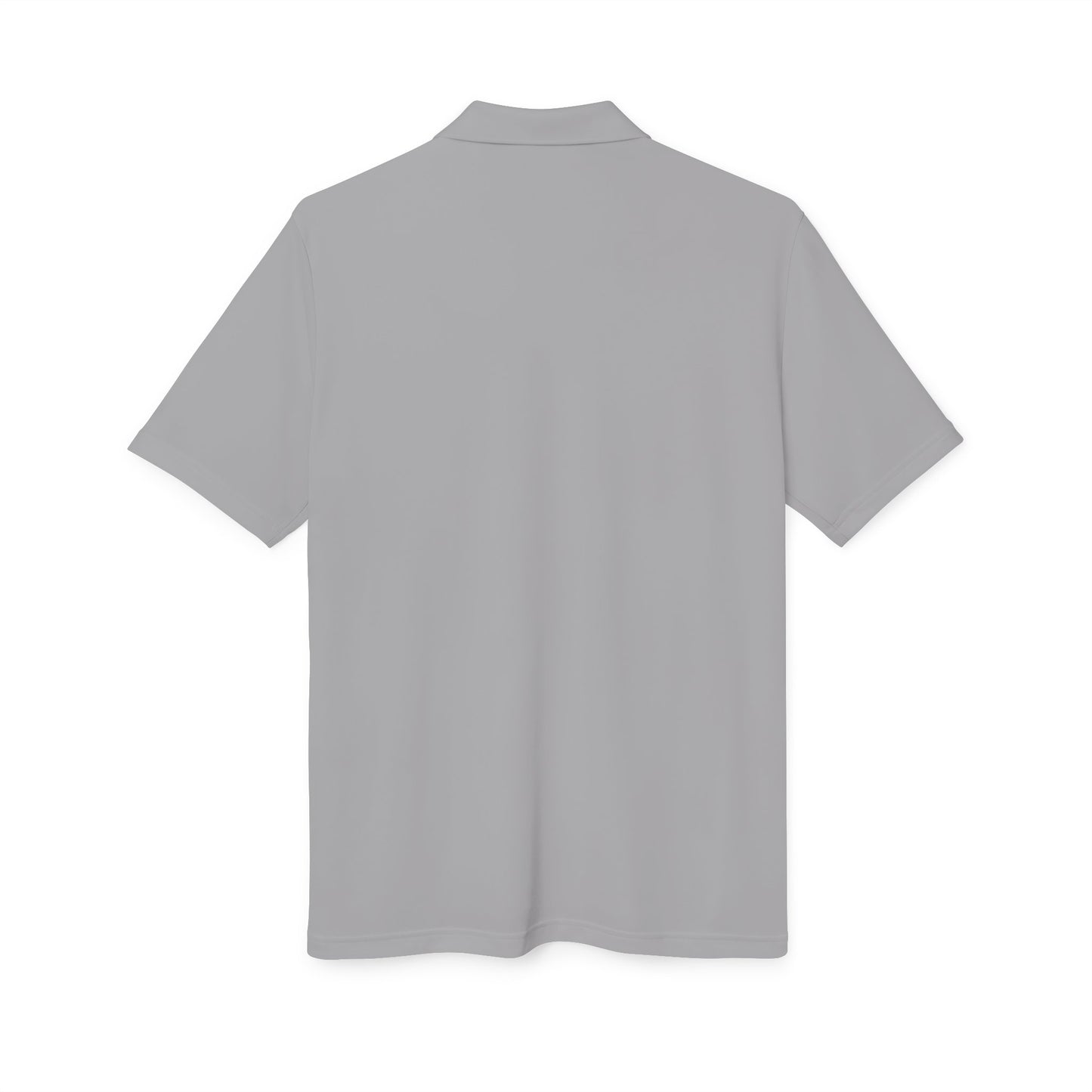 Performance Polo — Blend Logo Embroidered White Golf Shirt