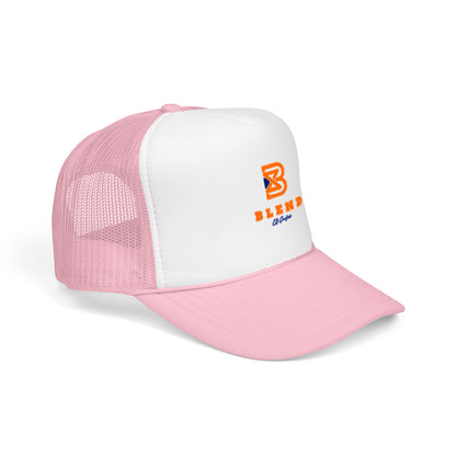 Blend Coffee Logo Trucker Hat — Foam Mesh Cap