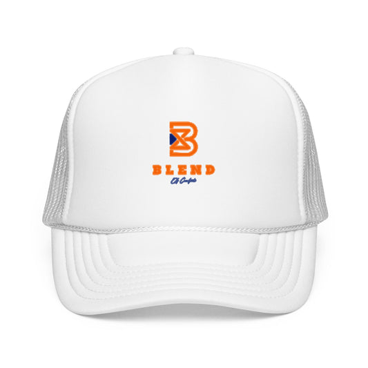 Blend Coffee Logo Trucker Hat — Foam Mesh Cap