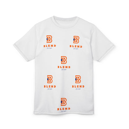 Blend Logo T‑Shirt — Orange & Navy Graphic Tee