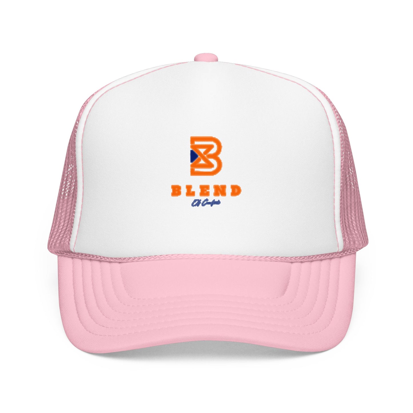 Blend Coffee Logo Trucker Hat — Foam Mesh Cap