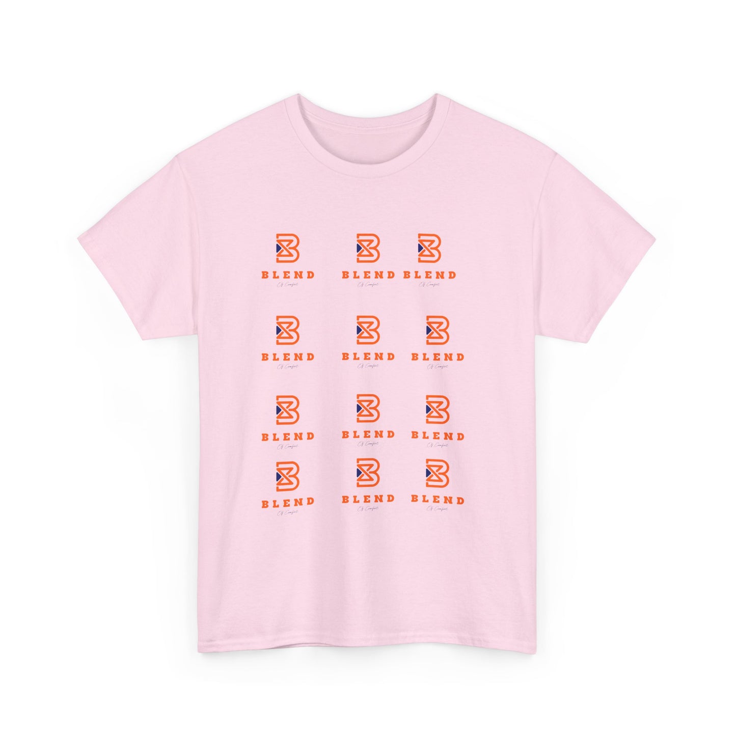 Blend Pattern Graphic Tee — Minimal Logo Repeat Streetwear T-Shirt
