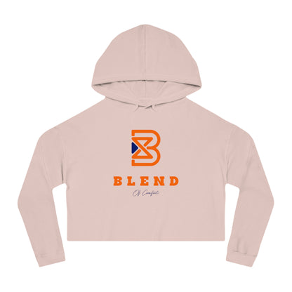 Cropped Hoodie - BLEND Logo Graphic Crop Hooded Sweatshirt