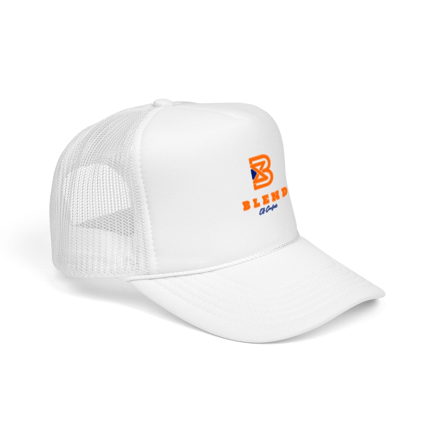 Blend Coffee Logo Trucker Hat — Foam Mesh Cap