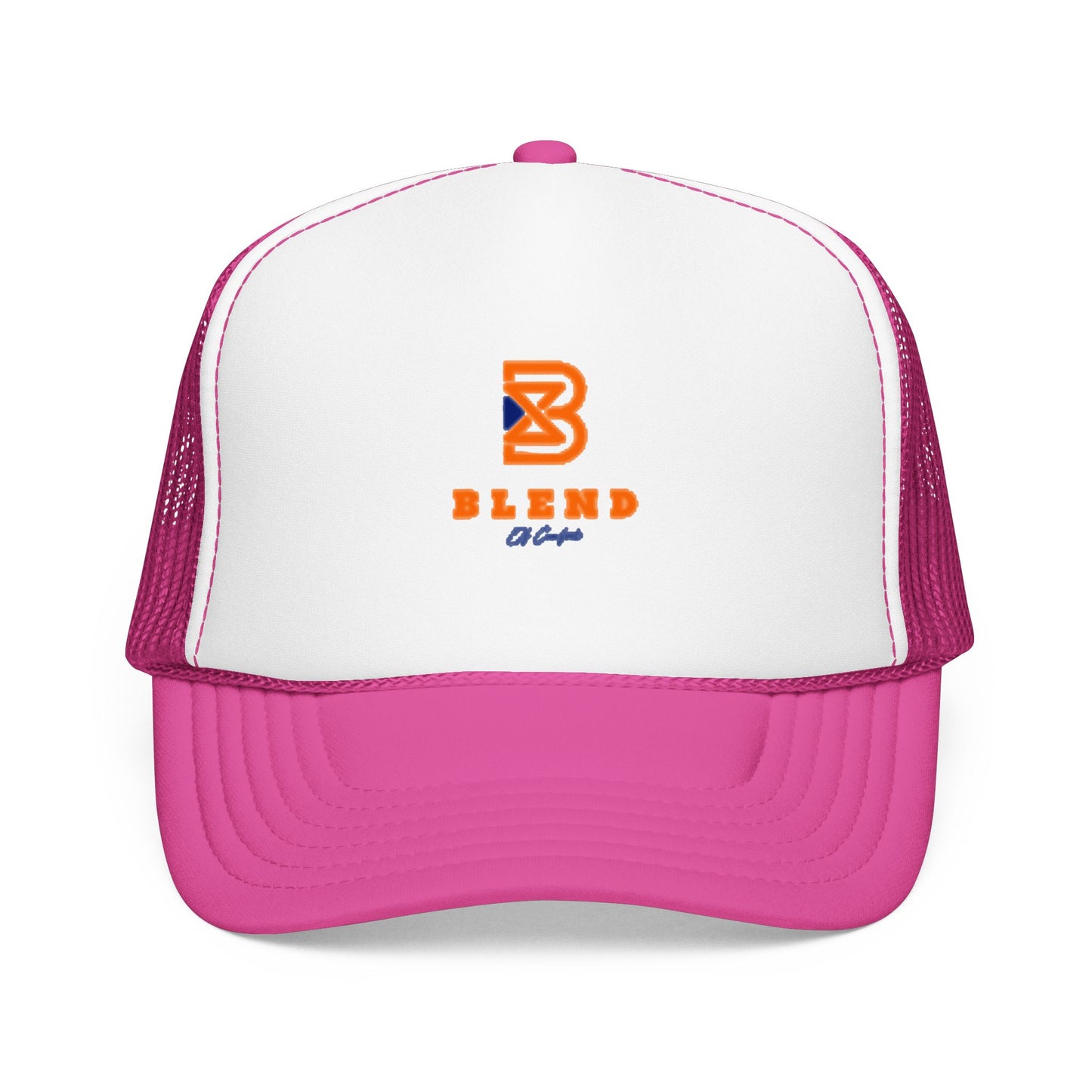 Blend Coffee Logo Trucker Hat — Foam Mesh Cap