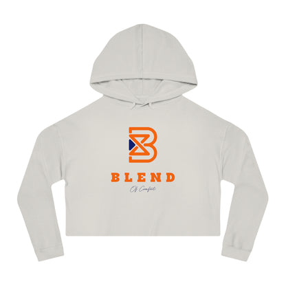 Cropped Hoodie - BLEND Logo Graphic Crop Hooded Sweatshirt
