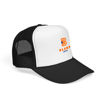 Blend Coffee Logo Trucker Hat — Foam Mesh Cap