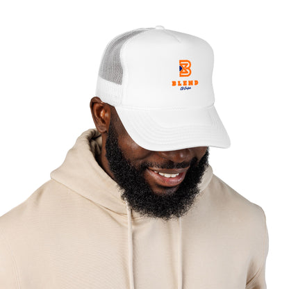 Blend Coffee Logo Trucker Hat — Foam Mesh Cap
