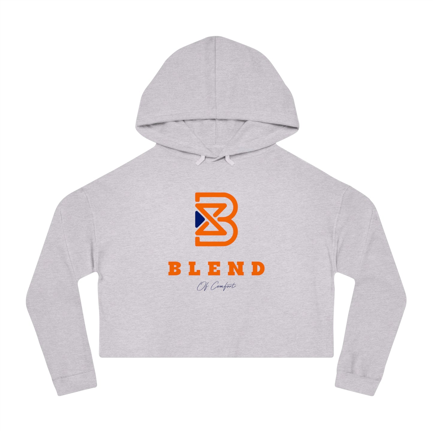 Cropped Hoodie - BLEND Logo Graphic Crop Hooded Sweatshirt
