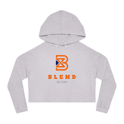 Cropped Hoodie - BLEND Logo Graphic Crop Hooded Sweatshirt