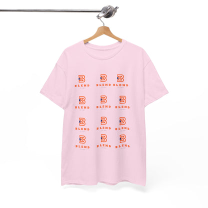 Blend Pattern Graphic Tee — Minimal Logo Repeat Streetwear T-Shirt