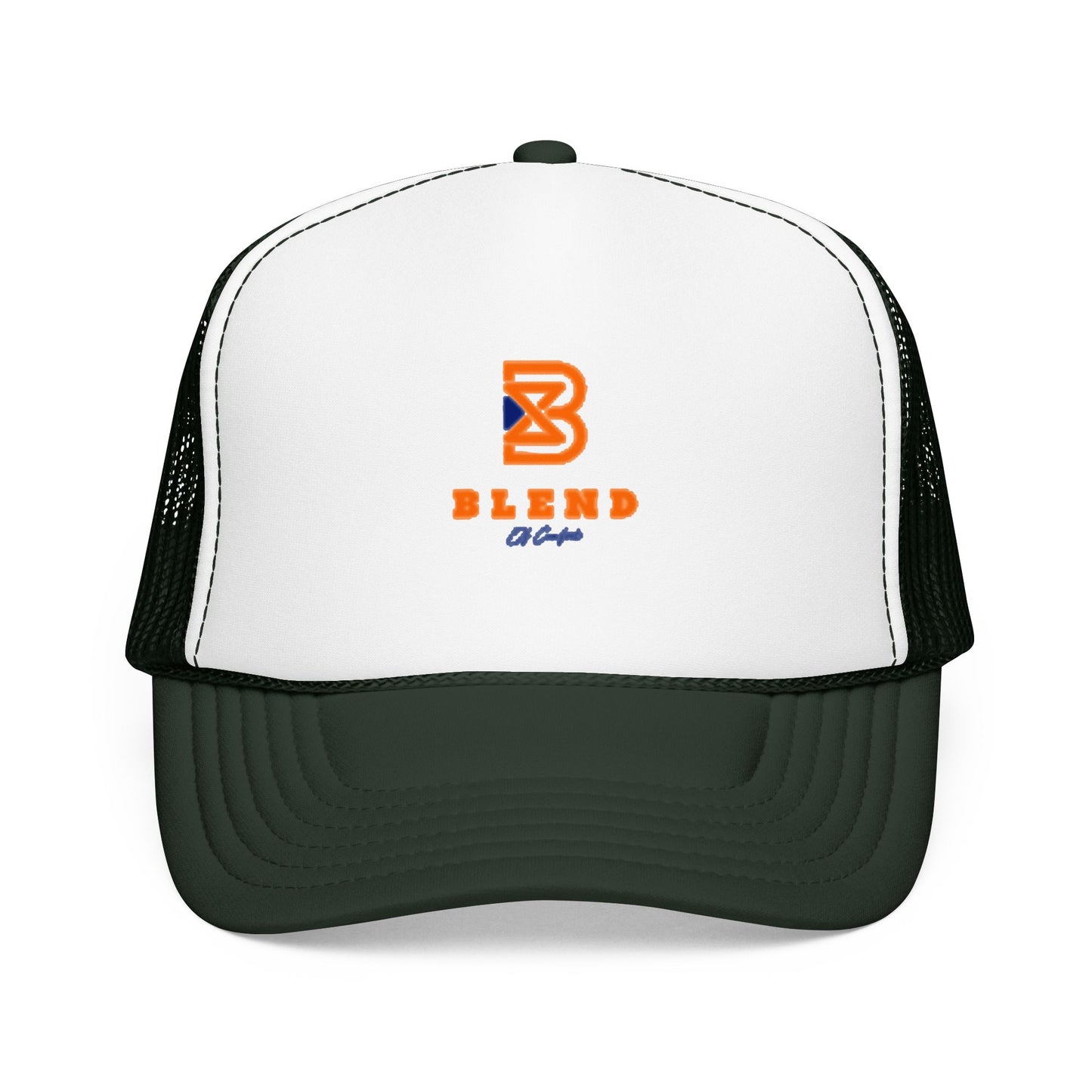 Blend Coffee Logo Trucker Hat — Foam Mesh Cap