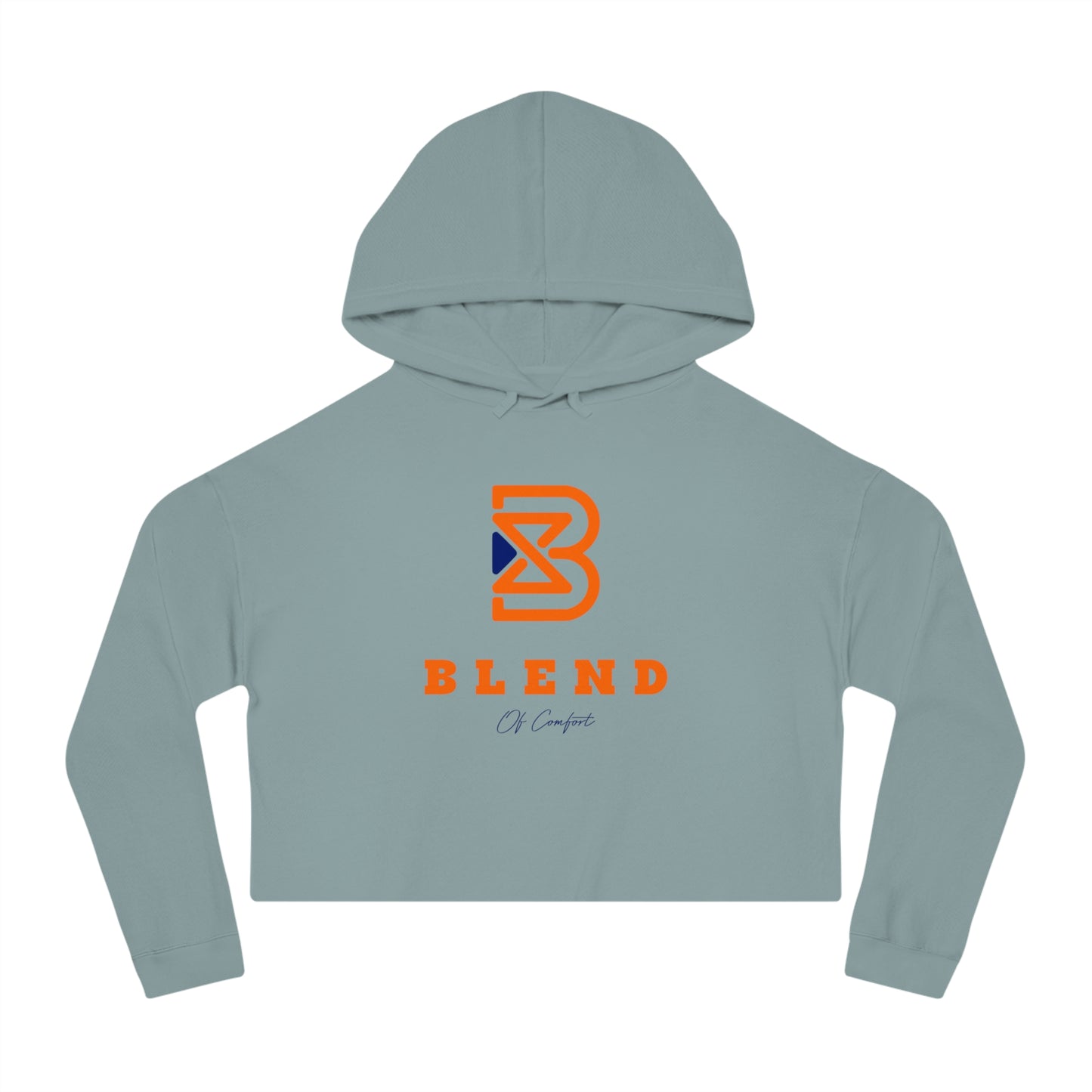 Cropped Hoodie - BLEND Logo Graphic Crop Hooded Sweatshirt