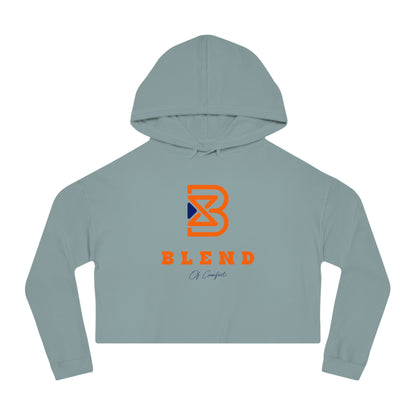 Cropped Hoodie - BLEND Logo Graphic Crop Hooded Sweatshirt