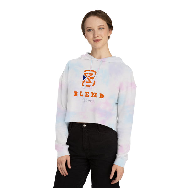 Cropped Hoodie - BLEND Logo Graphic Crop Hooded Sweatshirt