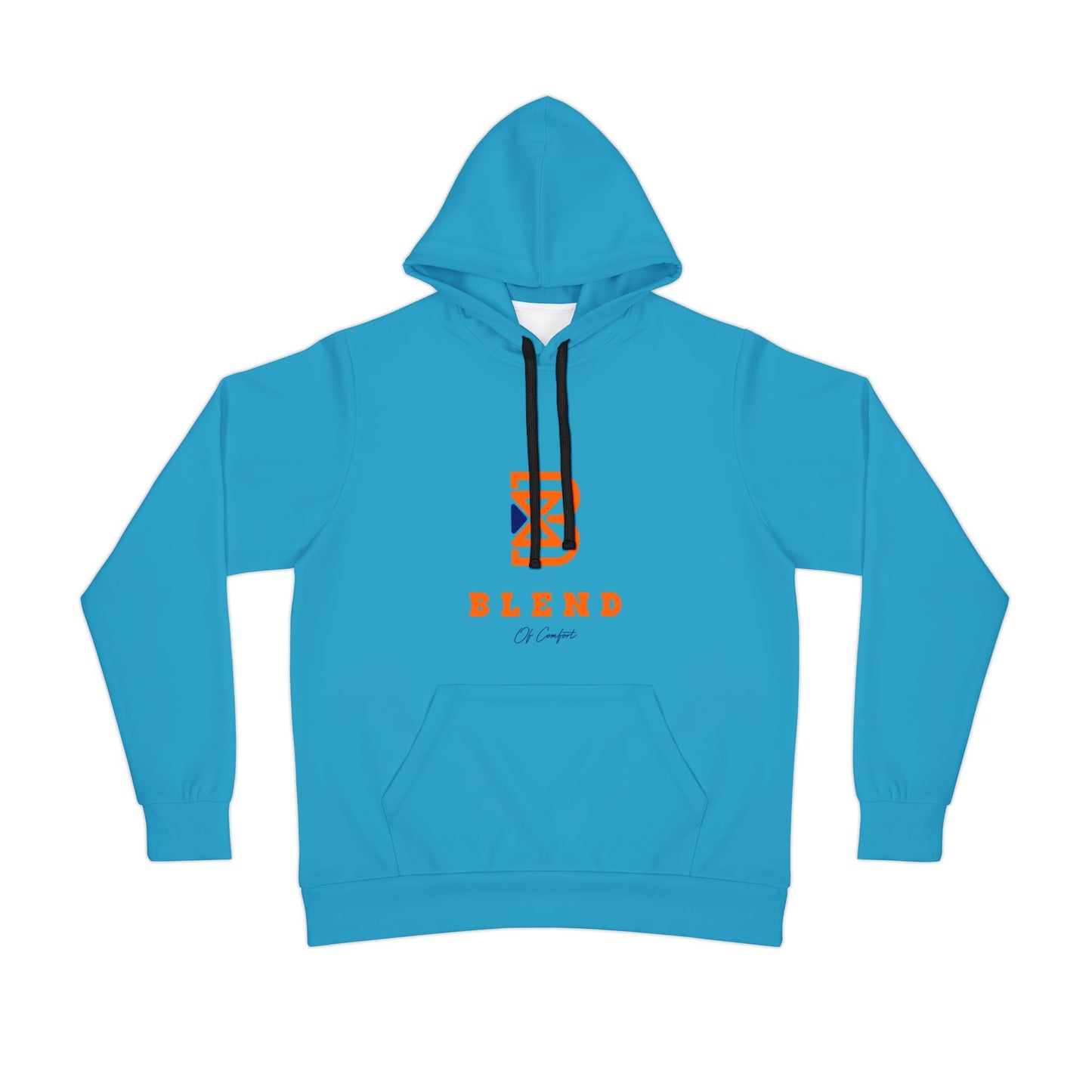 Athletic Hoodie — Blue Performance Logo Pullover