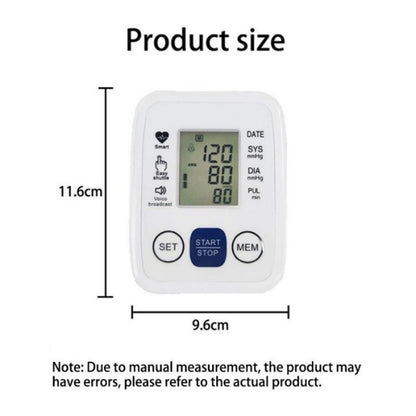 Multifunctional Advanced Upper Arm Blood Pressure Monitor With Adjustable Armband, Large Display And Dual 99 Reading Memory Function For Convenient Home Monitoring