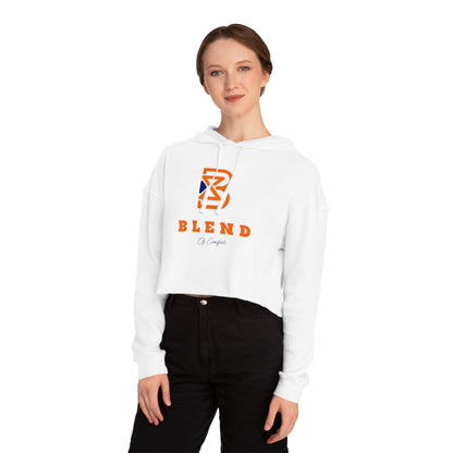 Cropped Hoodie - BLEND Logo Graphic Crop Hooded Sweatshirt