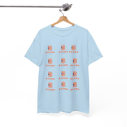 Blend Pattern Graphic Tee — Minimal Logo Repeat Streetwear T-Shirt