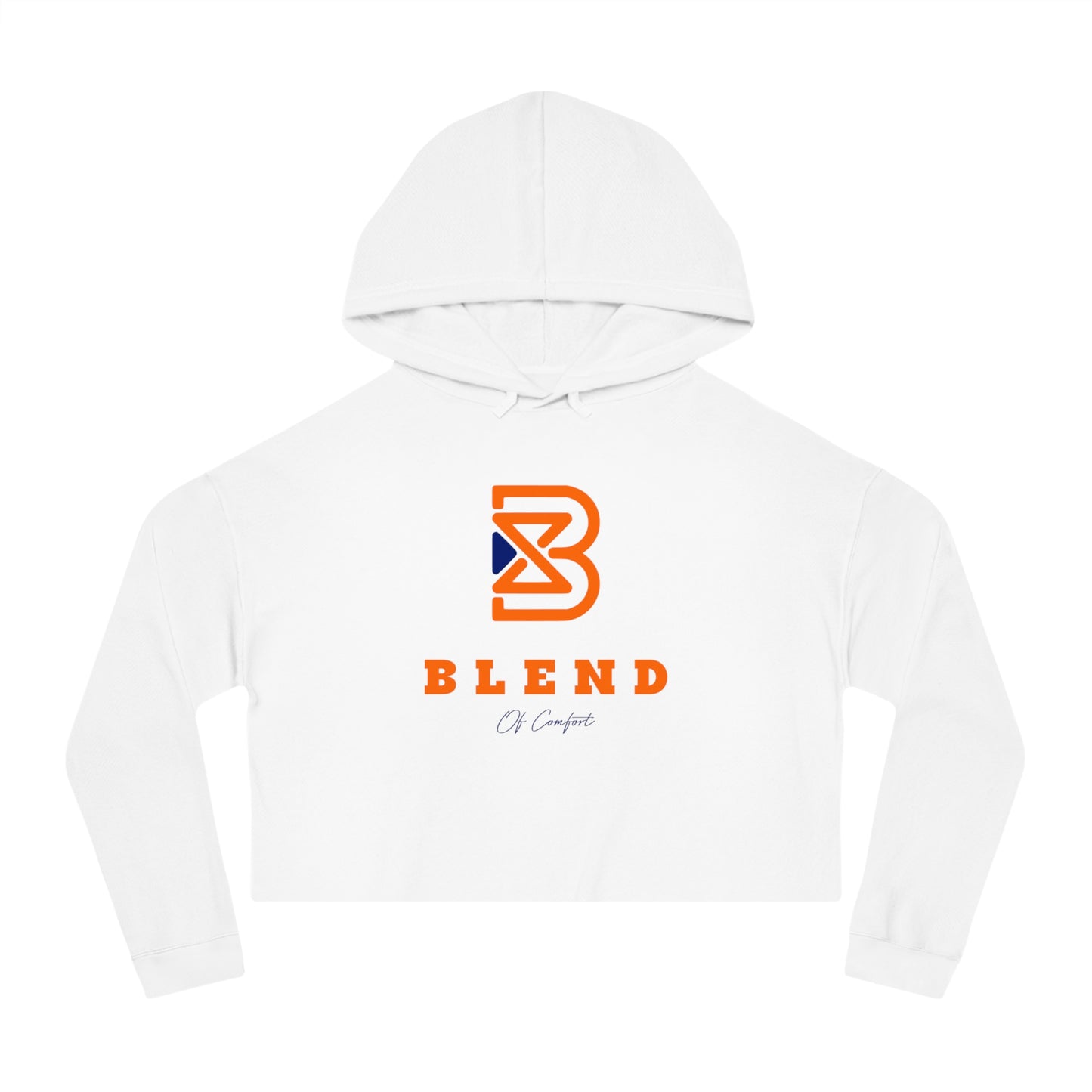 Cropped Hoodie - BLEND Logo Graphic Crop Hooded Sweatshirt