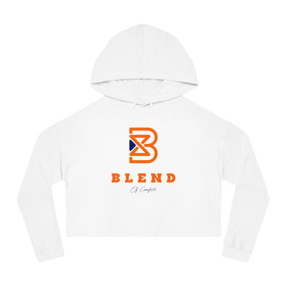 Cropped Hoodie - BLEND Logo Graphic Crop Hooded Sweatshirt