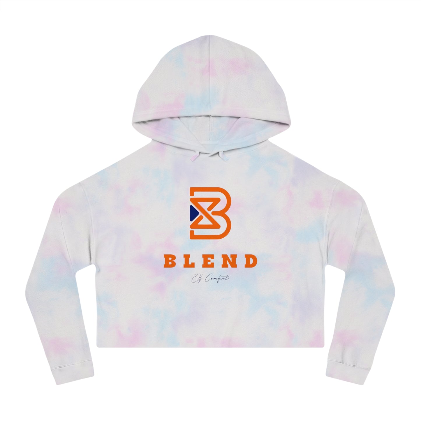 Cropped Hoodie - BLEND Logo Graphic Crop Hooded Sweatshirt