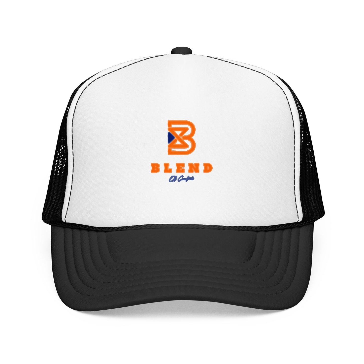 Blend Coffee Logo Trucker Hat — Foam Mesh Cap