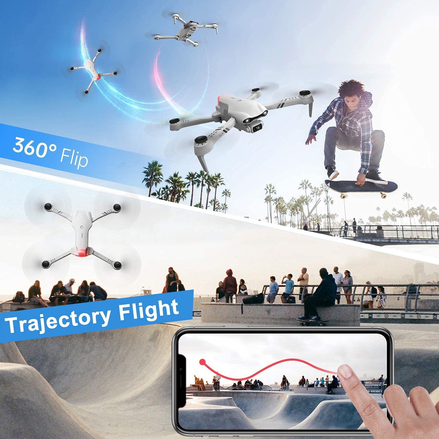 UK  F10 Foldable Drone With Camera WIFI FPV For Adults,1080P HD FPV Live Video RC Quadcopter,Logistics Is Randomly Sent By EVRI,ROYAL MAIL,Amazon Logistics